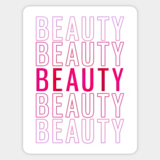 BEAUTY (pink and purple) Sticker